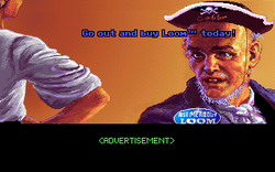 LOOM advert in Monkey Island