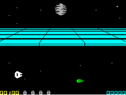 ZX Spectrum Return of the Jedi Death Star Battle screenshot