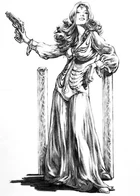Initial rough concept sketch of Princess Leia