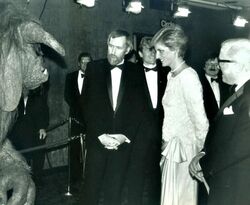 , with Jim Henson at the royal premier of Labyrinth