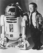 Kenny Baker with R2-D2