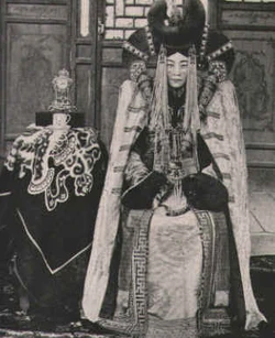 Traditional Mongolian royal fashion