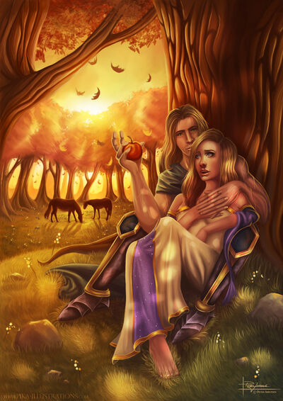 Arthas and jaina memories by pika4ever-d31yf5h