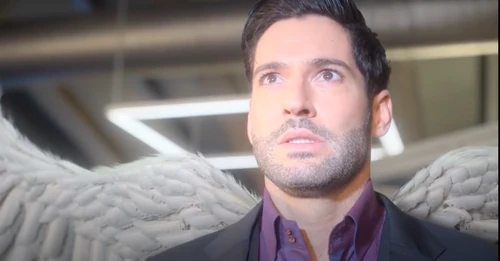 Lucifer in shock witnesses God's arrival "Dad."