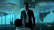 107 Lucifer in front of his wings