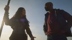 Remiel and Amenadiel argue about Humanity