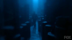 Lucifer walking through Hell