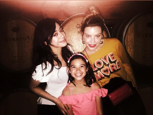 Scarlett Estevez with Lauren German & Aimee Garcia at the Season 3 of Lucifer Wrap Party
