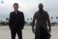 107 Lucifer Amenadiel on beach