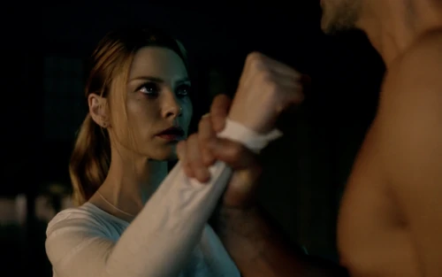 Lucifer stops Chloe from touching his scars, "Don't. Please."