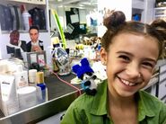 Scarlett Estevez behind the scenes of Season 3, The Sin Bin