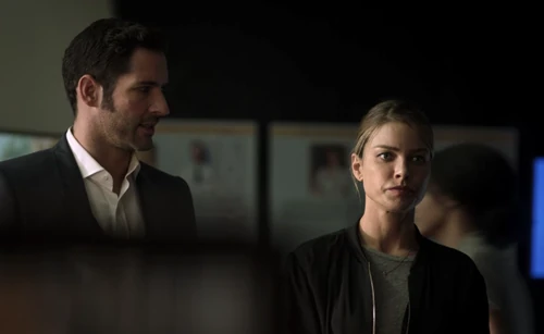 Lucifer saying the title of the episode to Chloe.