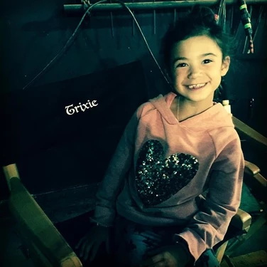 Scarlett Estevez behind the scenes of Season 1