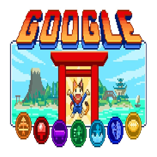 Lucky (Doodle Champion Island Games) (Pizza Quotes) : Google