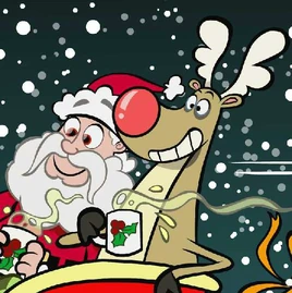 Santa and Rudolph