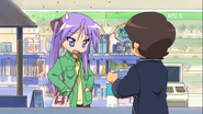 Kagami at the convenience store.