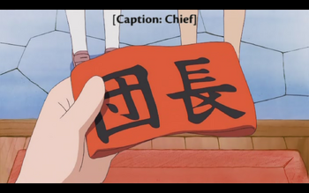 A replica armband from the Melancholy of Haruhi Suzumiya. Given to Kagami from Konata on her birthday.