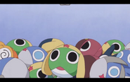 Sgt. Frog Characters plushes in the UFO catcher