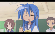 Konata falling asleep in class