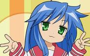 Konata in the theme song.