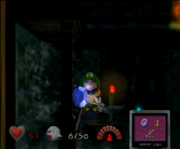 Luigi finds a Blue Stone