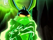 Ace about to get encased in the Jade Serpent Crystal.