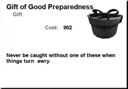 Gift of Good Preparedness Preview Screen