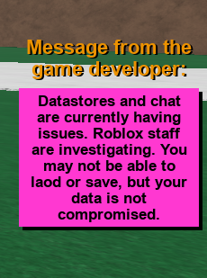 Errors Lumber Tycoon 2 Wiki Fandom - roblox how to save multiple stuff in a datastore