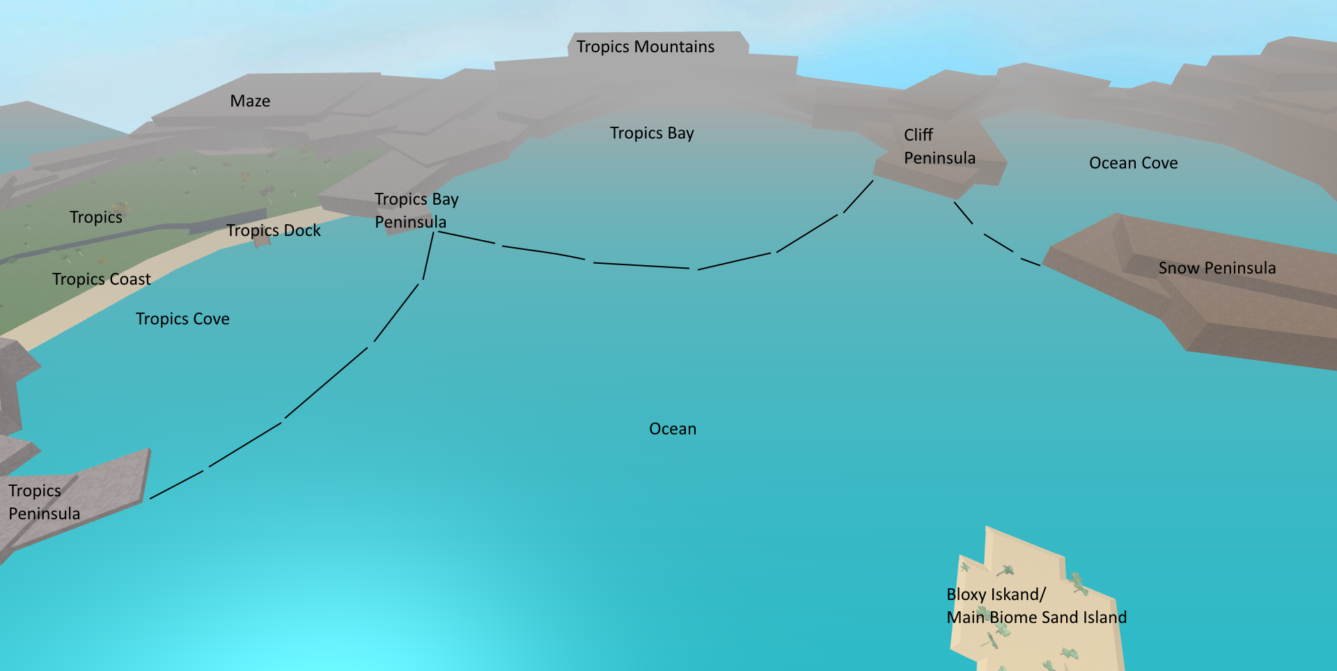 Cliff Peninsula Lumber Tycoon 2 Wiki Fandom - maze map for lumber tycoon 2 lumber tycoon 2 roblox facebook