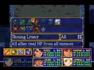 Shining Litany, as seen in Ronfar's Magic menu
