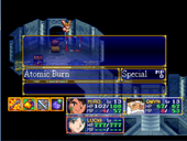 Atomic Burn #2, as seen in Lucia's magic menu, accessed by glitch