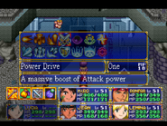 Power Drive, as seen in Lemina's Magic menu