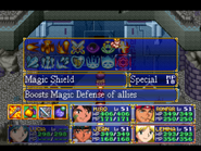 Magic Shield, as seen in Lemina's Magic menu