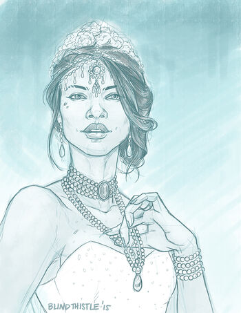 Queen Channary rough sketch by Blindthistle
