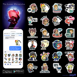 The Lunar Chronicles emoji stickers by Swyft Media