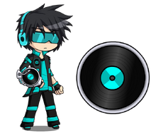 Dj lyte anime fidget spinner by lunimegames-dbcr1e0