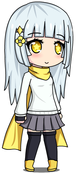 Character of a celestial archmage in gacha club style