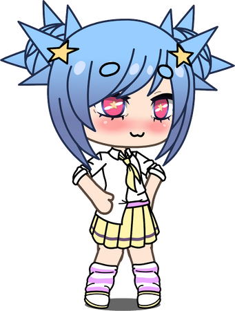 Gacha Life OC Reference, Shio The Blue Bear by StarShiney-Chan on