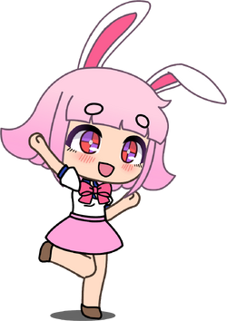 Chibi Girl Gacha Club Cheerful Rabbit - Happy Girl Sweet Star