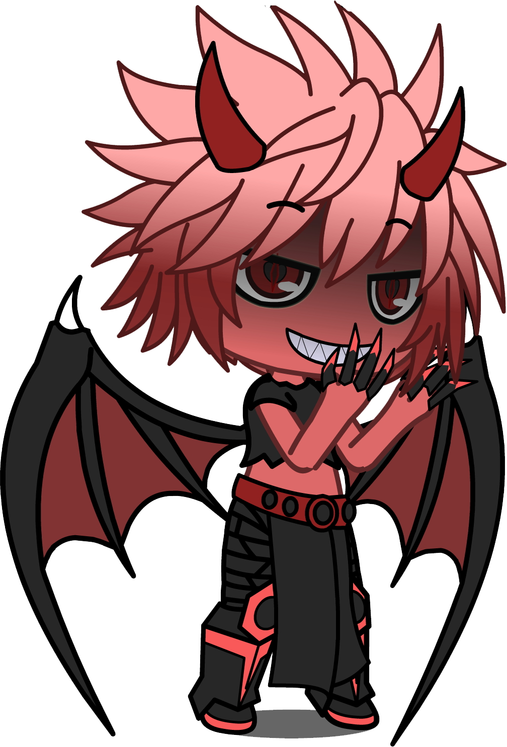 gach Leader He Has A Vampire Bite And A Scar - Boca Realista Gacha Life, HD  Png Download , Transparent Png Image - PNGitem