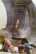 Lois Lane sortant du T-Craft