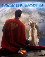 Affiche avec Clark et Krypto