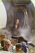 Lois Lane sortant du T-Craft