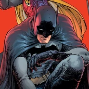 Batman sur l'image utilisée par DC pour annoncer le film