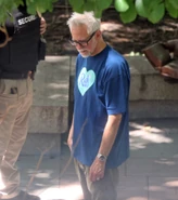 James Gunn sur le tournage