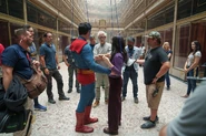 Gunn, l'équipe de tournage, Superman et Lois