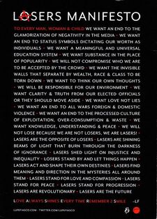 Lasers Manifesto
