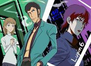 Mercedes with Lupin and Mattea drawn by Hirotaka Marufuji