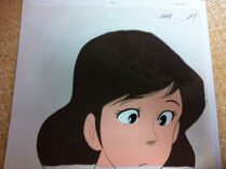 Fujiko animation cel.