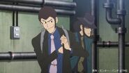 Appearance of Lupin and Jigen for the special TV in winter of 2019, also Lupin III wears a black jacket.